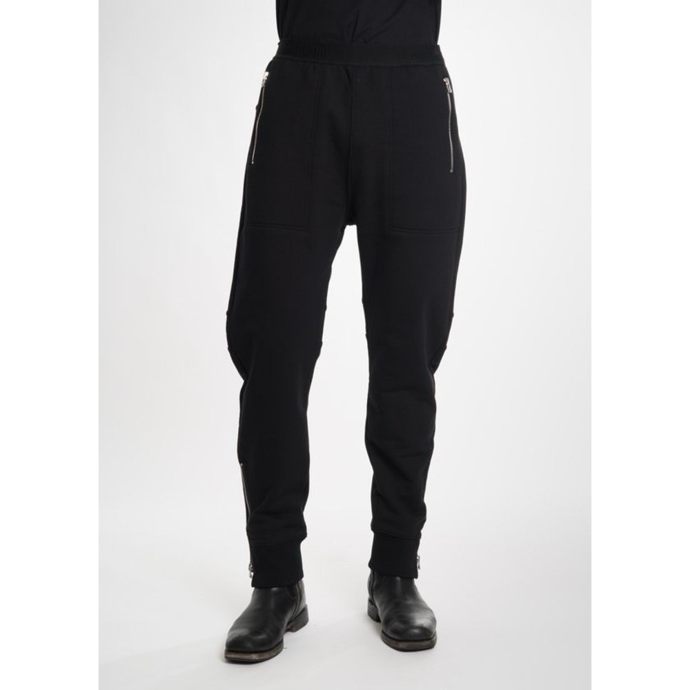 Helmut Lang Zip Jogger Sweatpants Mens Medium Black Streetwear Pants Knit